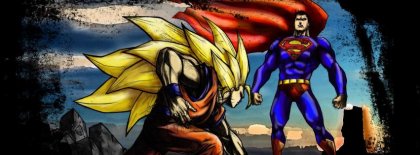 Goku Vs Superman Facebook Covers